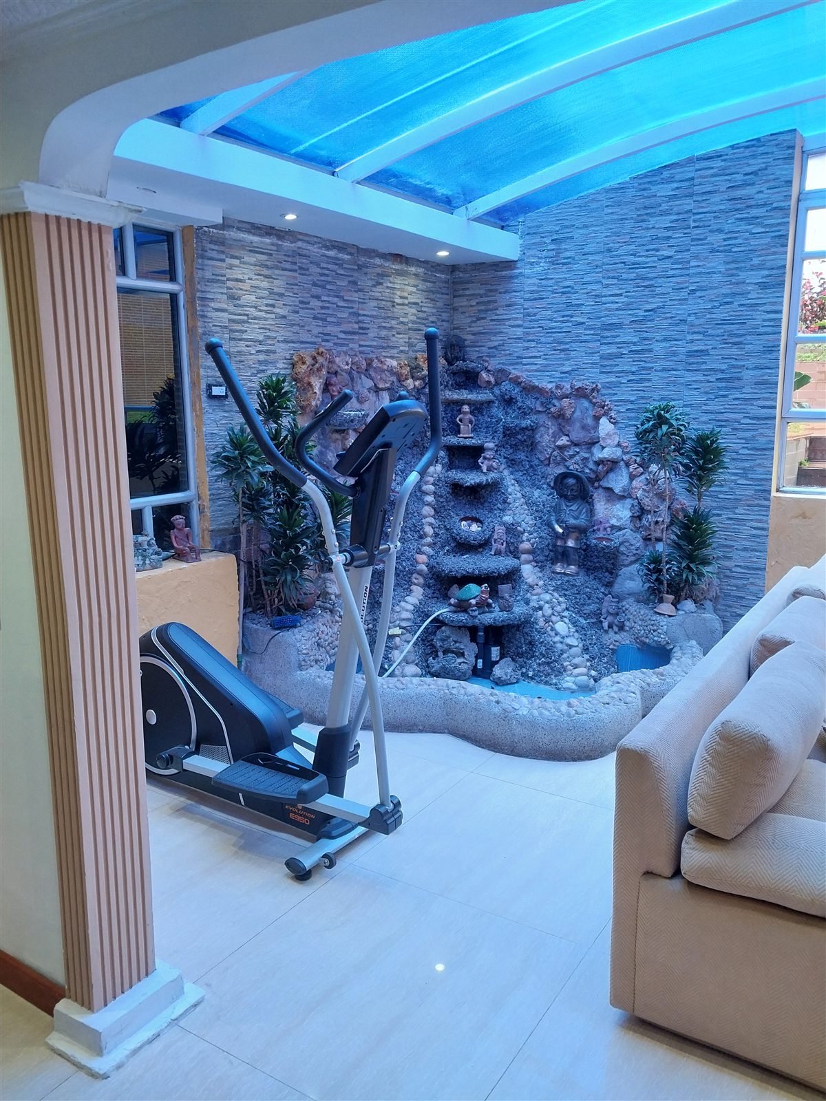 Zona de ejercicio en Mi Casa Hostal, Bogotá