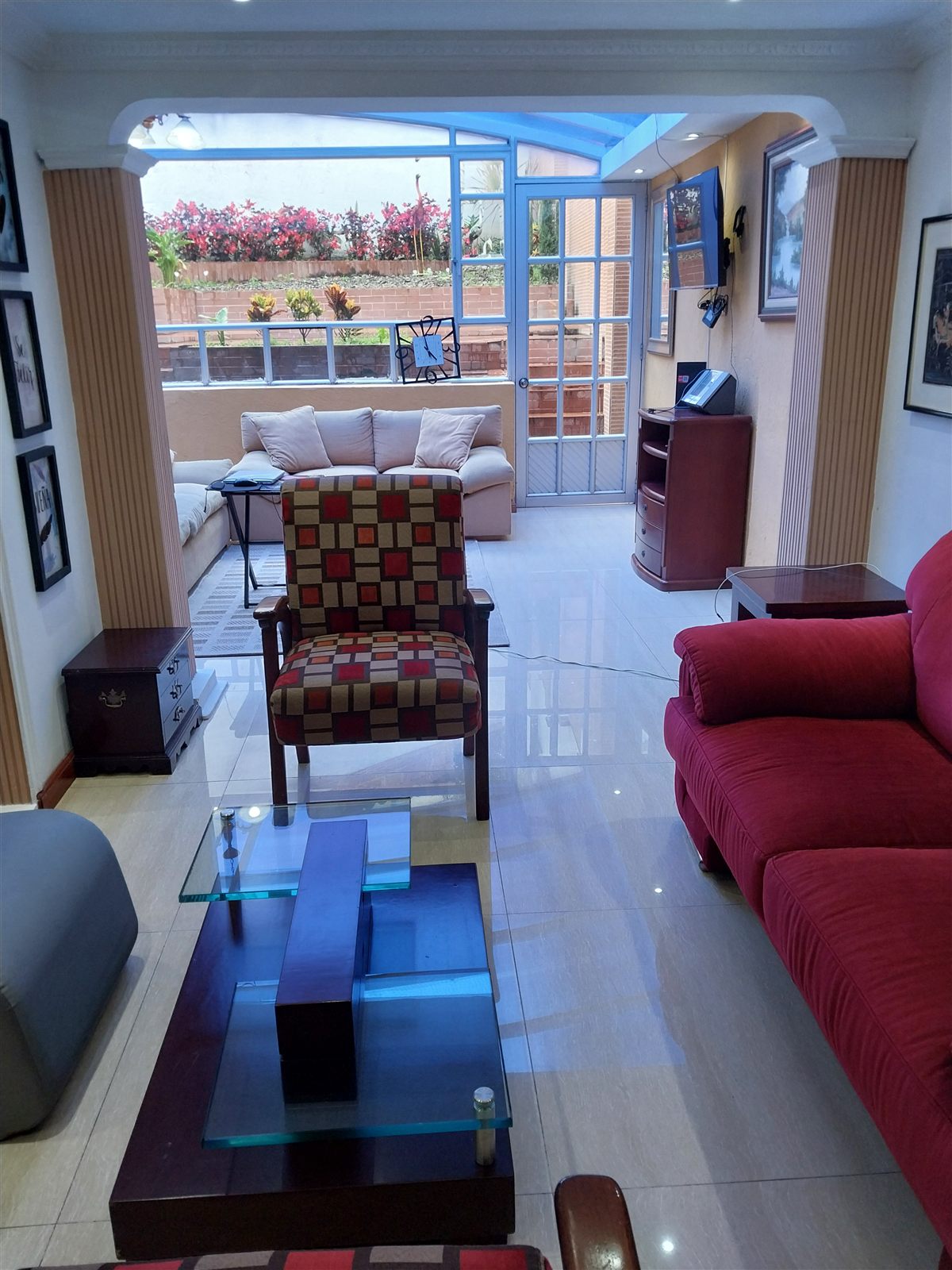 Sala de estar de Mi Casa Hostal, Bogotá