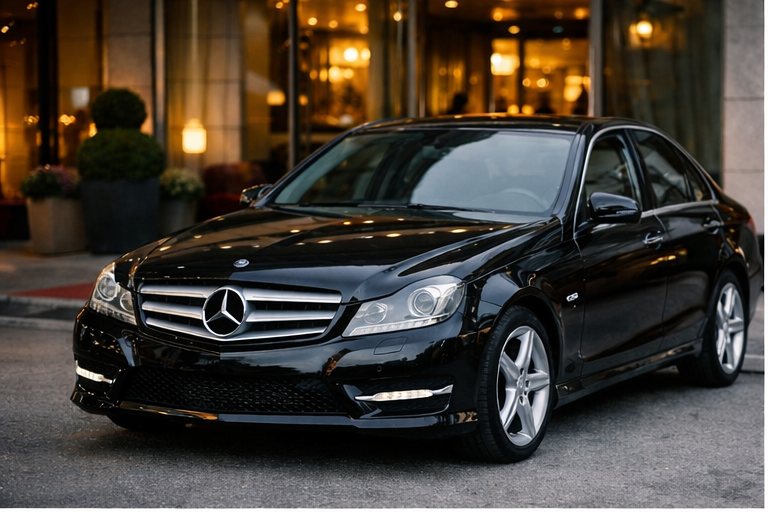 Mercedes-Benz Clase C negro